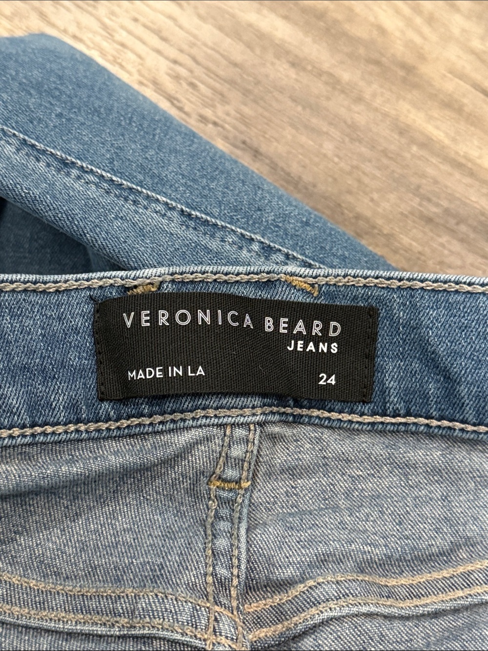 VERONICA BEARD Sheridan Exaggerated Flare Jeans Dark Hale High Rise Size 24 - Picture 6 of 12